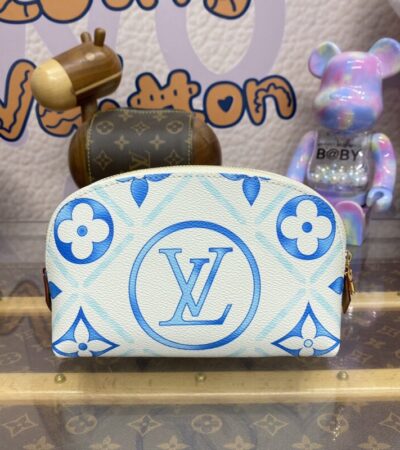 Replica Louis Vuitton Pochette Cosmétique Blue - Best Fake Designer Bags