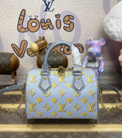 Replica Louis Vuitton Speedy Bandouliere 20 Blue Limited - Best Fake Designer Bags