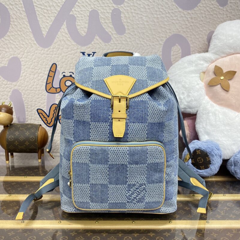 Replica Louis Vuitton Montsouris Denim - near-authentic luxury replica handbag