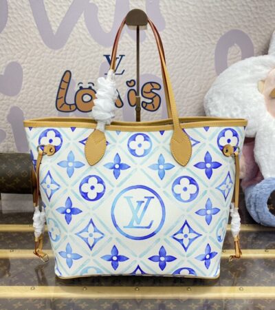 Replica Louis Vuitton Neverfull MM Bue - Best Fake Designer Bags