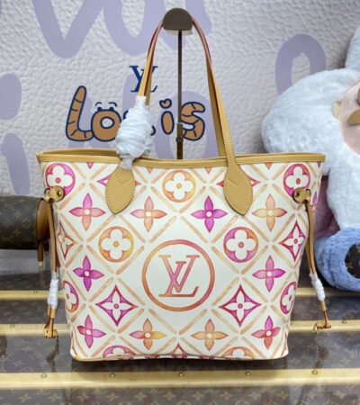 Replica Louis Vuitton Neverfull MM Orange - Best Fake Designer Bags