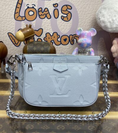Replica Louis Vuitton Multi Pochette Accessoires Light Blue - Best Fake Designer Bags
