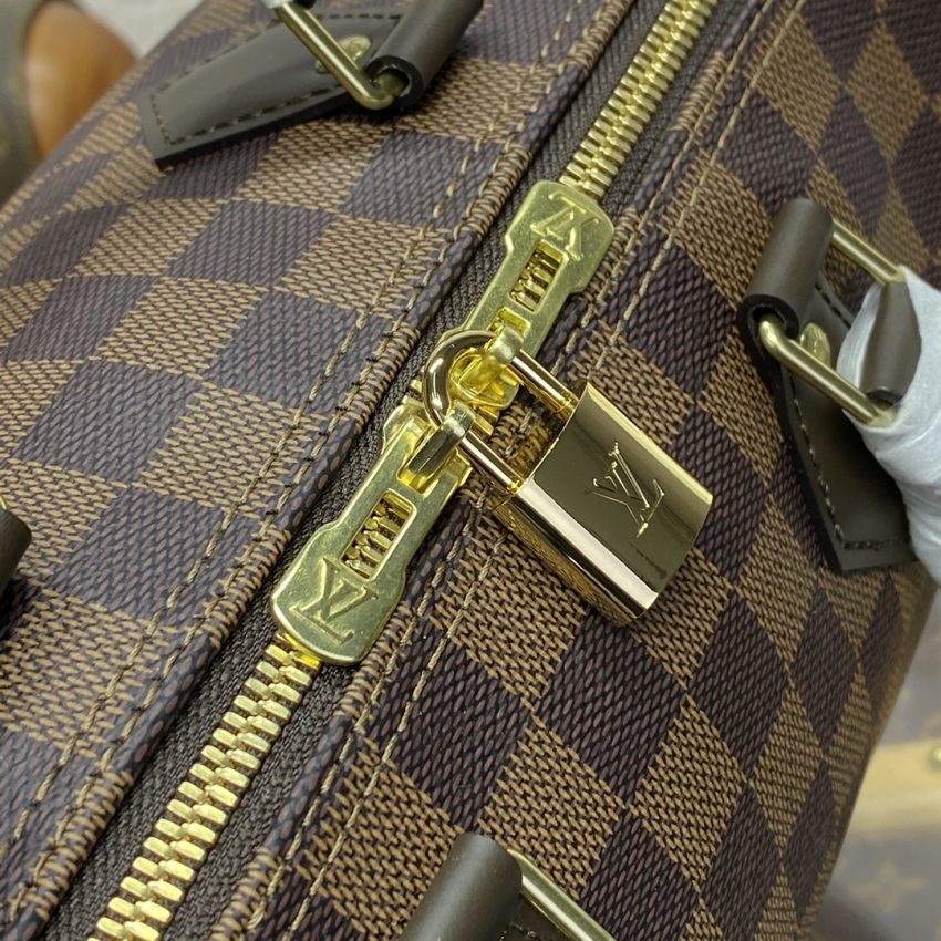 Replica Louis Vuitton Speedy 18 Brown Grid - best-selling designer handbag dupe