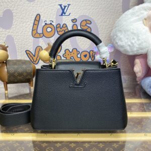 Replica Loius Vuitton Capucines Full Black - Best Fake Designer Bags