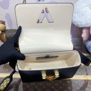 Replica Louis Vuitton Twist Black With Strap - 1:1 designer replica handbag
