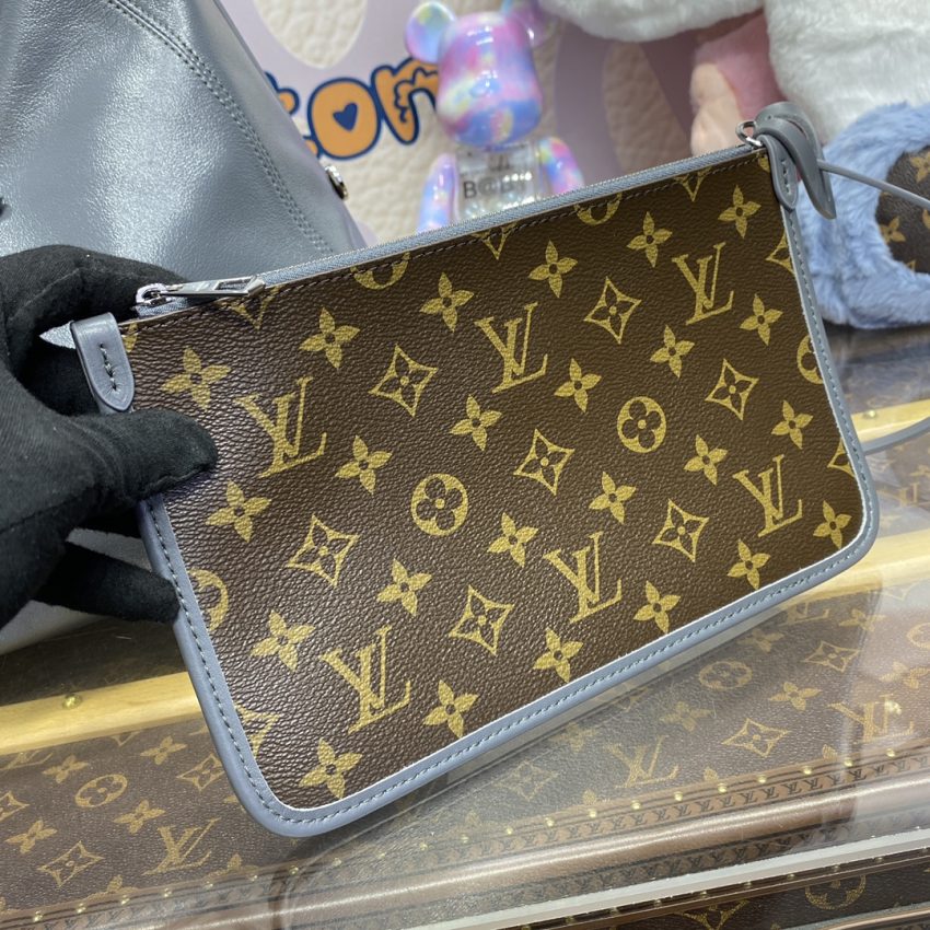 Replica Louis Vuitton Carry All MM Silver - 1:1 designer replica handbag