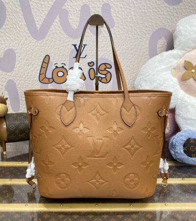 Replica Louis Vuitton Neverfull MM Full Brown - Best Fake Designer Bags