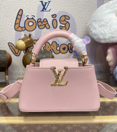 Replica Loius Vuitton Capucines East West Pink - Best Fake Designer Bags