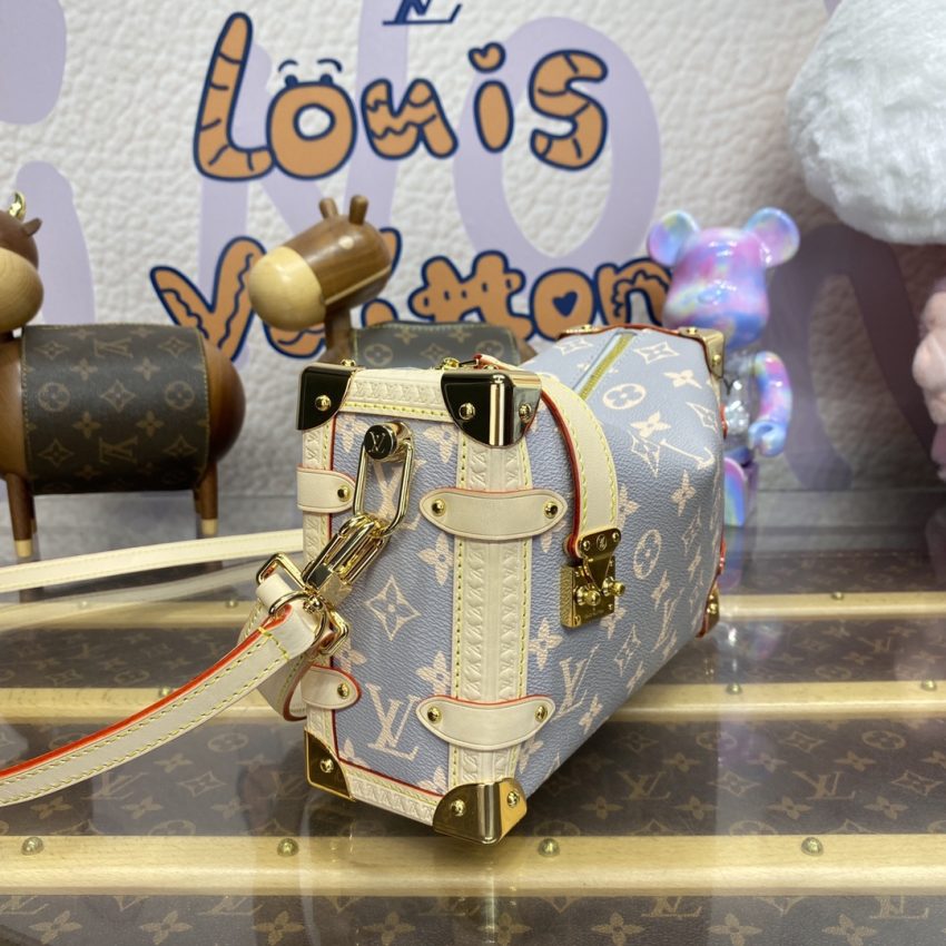 Replica Louis Vuitton Side Trunk Canvas Beige - top-rated replica designer bag