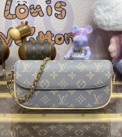 Replica Louis Vuitton Wallet on Chain Ivy Grey - Best Fake Designer Bags