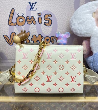 Replica Louis Vuitton Coussin White Orange - Best Fake Designer Bags