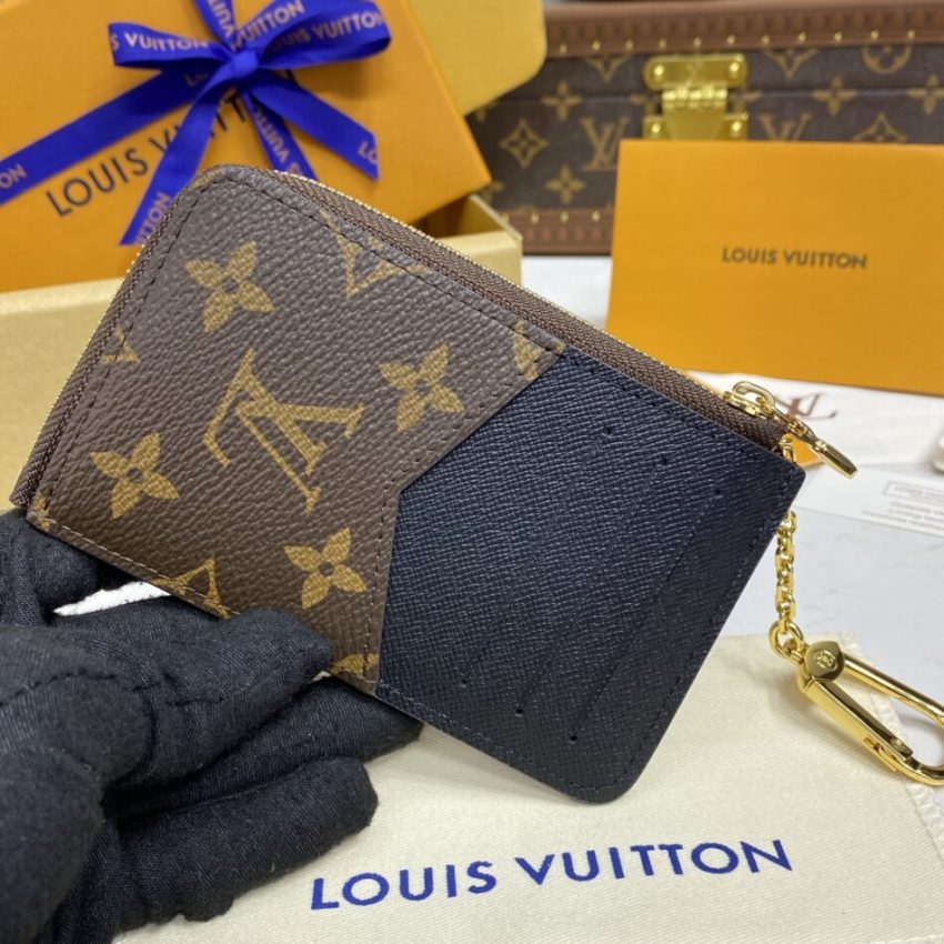 Replica Louis Vuitton Card Holder Recto Verso Brown - premium-grade designer purse dupe
