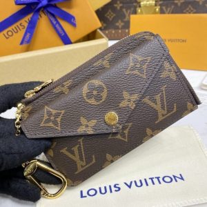 Replica Louis Vuitton Card Holder Recto Verso Brown - 1:1 designer replica handbag