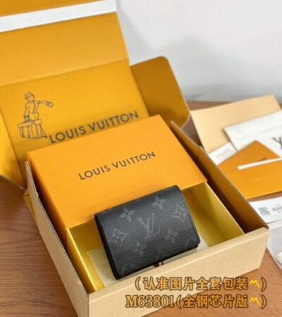 Replica Louis Vuitton Envelope Card Holder Black - Best Fake Designer Bags