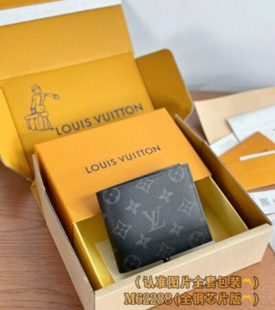 Replica Louis Vuitton Marco Wallet Black - Best Fake Designer Bags