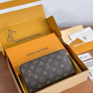 Replica Louis Vuitton Zippy Wallet Brown - top-rated replica designer bag
