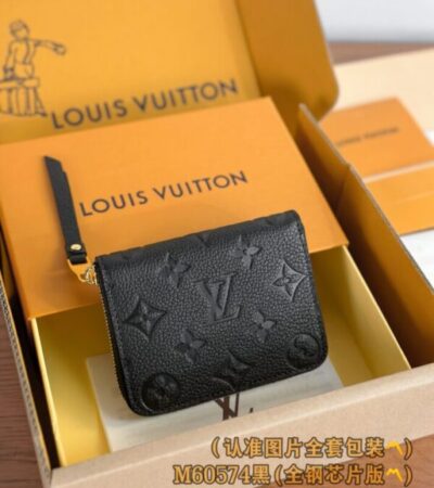 Replica Louis Vuitton Zipper Coin Purse Black - Best Fake Designer Bags