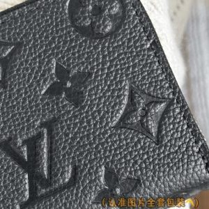 Replica Louis Vuitton Zipper Coin Purse Black - 1:1 designer replica handbag