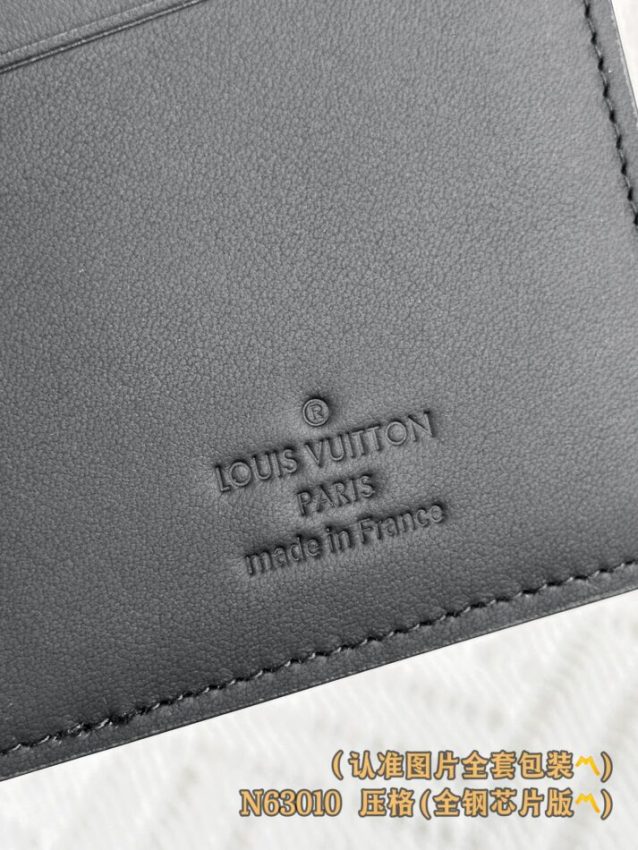 Replica Louis Vuitton Brazza Wallet Black Grid - high-accuracy replica luxury purse