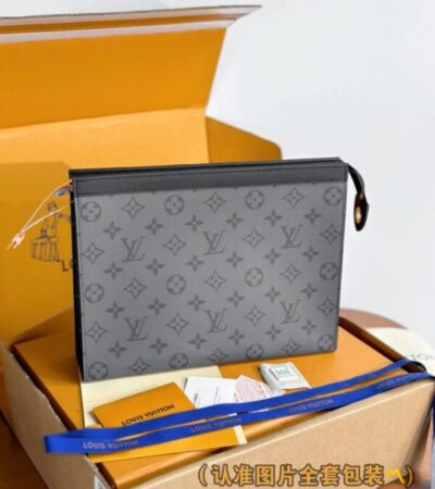 Replica Louis Vuitton Pochette Voyage Grey - Best Fake Designer Bags