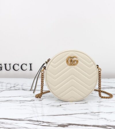 Replica Gucci GG Mormont Round White - Best Fake Designer Bags
