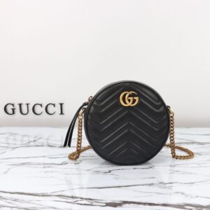 Replica Gucci  GG Mormont Round Black - Best Fake Designer Bags