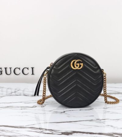 Replica Gucci GG Mormont Round Black - Best Fake Designer Bags