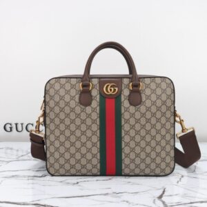 Replica Gucci Briefcase Canvas Beige - Best Fake Designer Bags