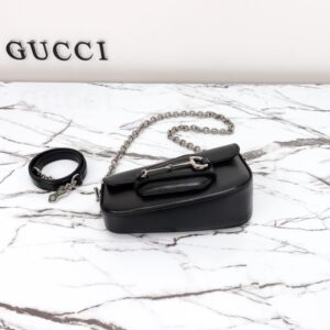 Replica Gucci Horsbet Tribute Black - high-end fake designer purse