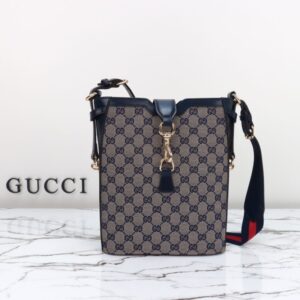 Replica Gucci   Medium Bucket Blue - Best Fake Designer Bags