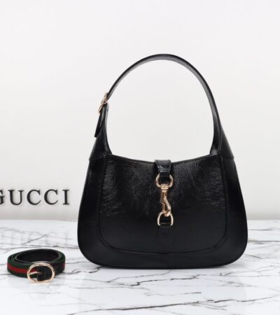 Replica Gucci G Jackie Small Patent Black - Best Fake Designer Bags