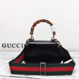 Replica Gucci Bamboo 1947 Black - top-tier luxury replica shoulder bag
