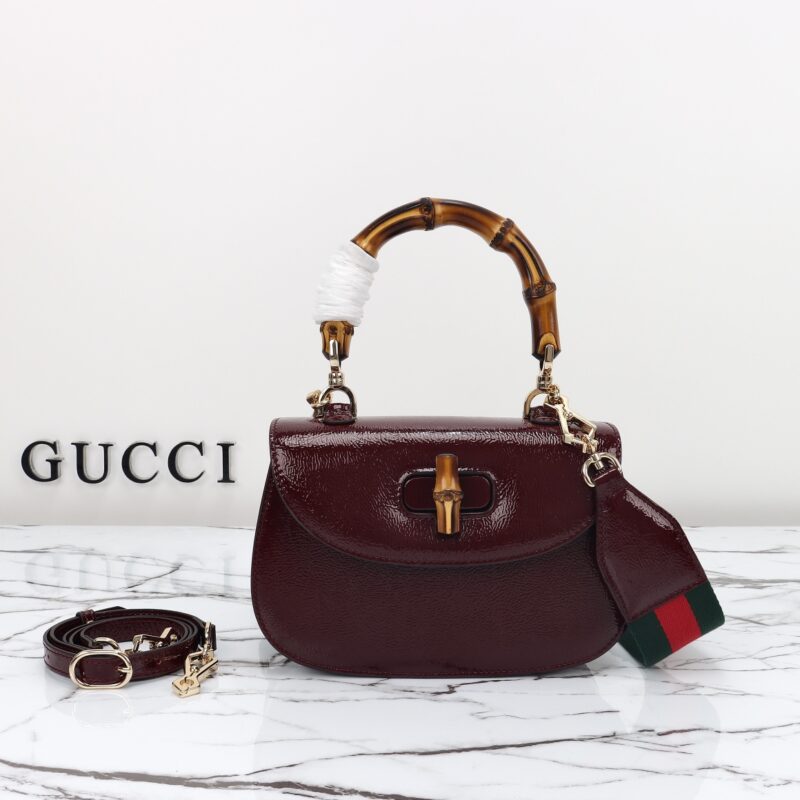 Replica Gucci  Bamboo 1947 Bordeaux - Best Fake Designer Bags