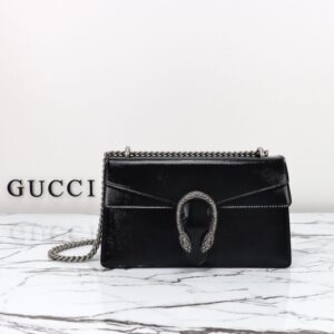 Replica Gucci Dionysus Small Shoulder Bag Patent Black - Best Fake Designer Bags