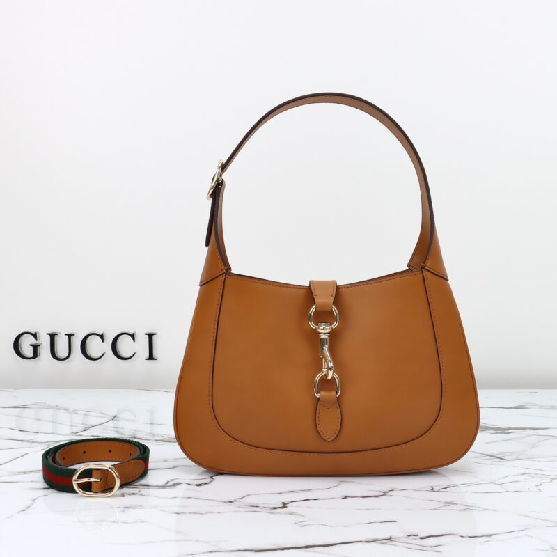 Replica Gucci G Jackie Small Patent Brown - Best Fake Designer Bags
