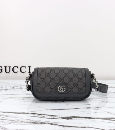 Replica Gucci  Ophidia Super Mini Black - Best Fake Designer Bags
