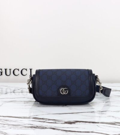 Replica Gucci  Ophidia Super Mini Blue - Best Fake Designer Bags