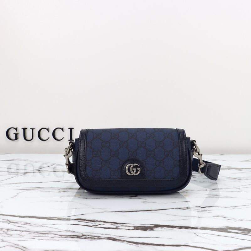 Replica Gucci Ophidia Super Mini Blue - Best Fake Designer Bags