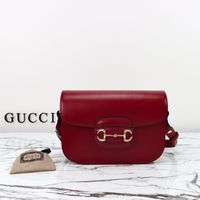 Replica Gucci  G 1955 Horsebit Red - Best Fake Designer Bags