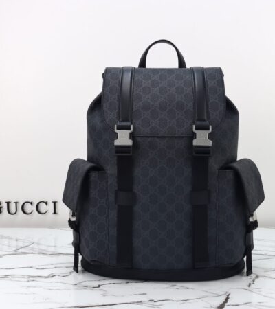 Replica Gucci  GG Supreme Backpack Black - Best Fake Designer Bags