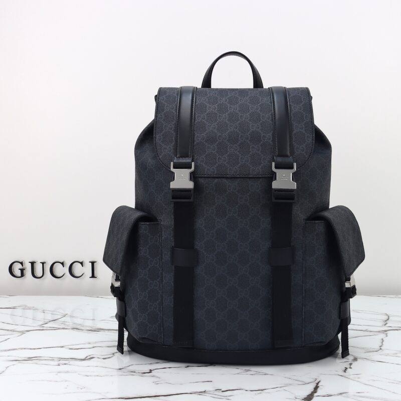 Replica Gucci GG Supreme Backpack Black - Best Fake Designer Bags