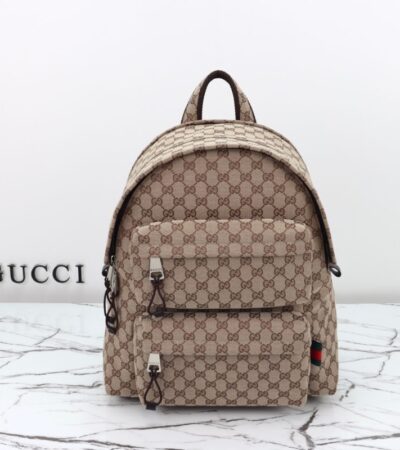 Replica Gucci Backpack GG Canvas Beige - Best Fake Designer Bags