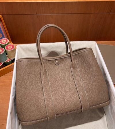 Replica Hermes Garden Party 30cm Etoupe - Best Fake Designer Bags