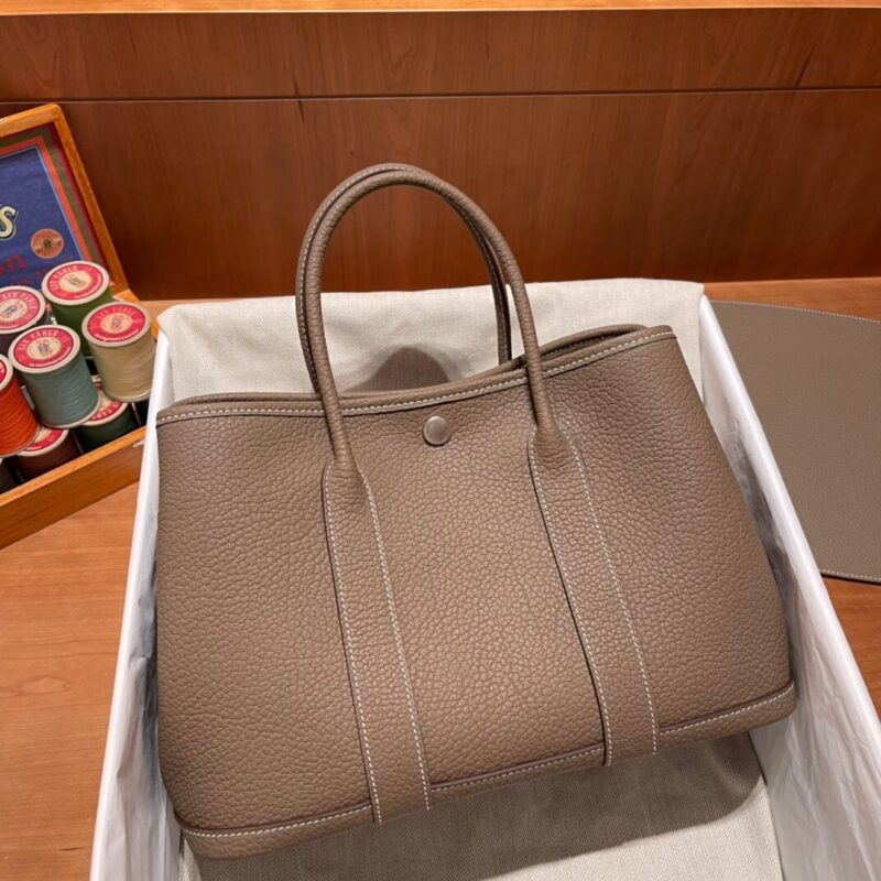 Replica Hermes Garden Party 30cm Etoupe - Best Fake Designer Bags