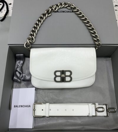 Replica Balenciaga Small BB White - Best Fake Designer Bags