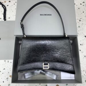 Replica Balenciaga Crush Large Black Silver - Best Fake Designer Bags