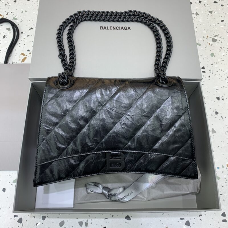 Replica Balenciaga Crush Large Full Black - Best Fake Designer Bags