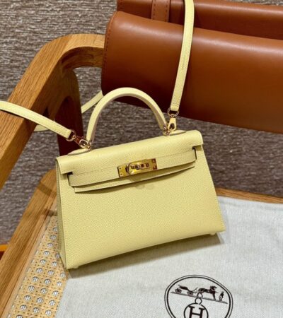 Replica Hermes Kelly Jaune Poussin - Best Fake Designer Bags