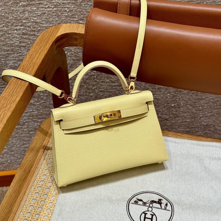 Replica Hermes Kelly Jaune Poussin - Best Fake Designer Bags