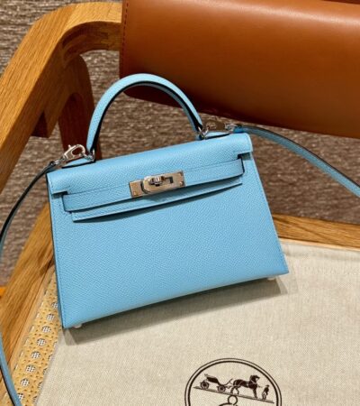 Replica Hermes Kelly Celeste  Epsom - Best Fake Designer Bags